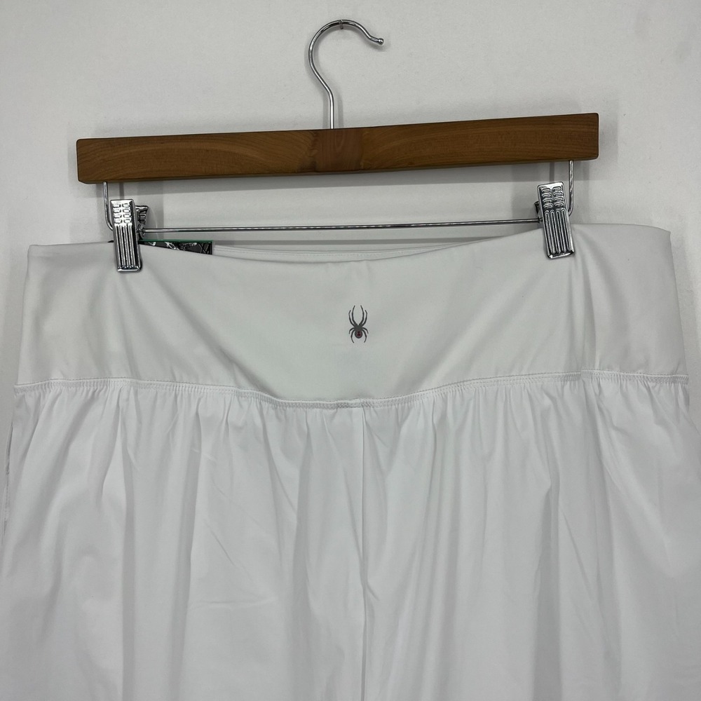Spyder Active Shorts Women's Size XL White Solid Stretch 4" Inseam New NWT - Picture 6 of 10